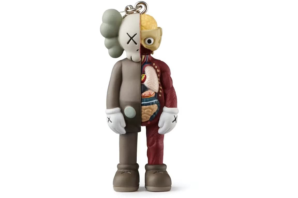 KAWS Tokyo First Flayed Companion Keychain Brown 50% - 1