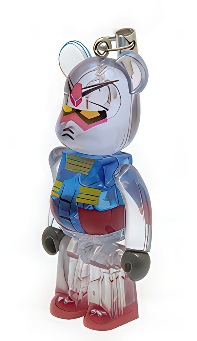 Bearbrick Pepsi NEX Gundam vol. 2 RX-78-2 Keychain 70% - 1