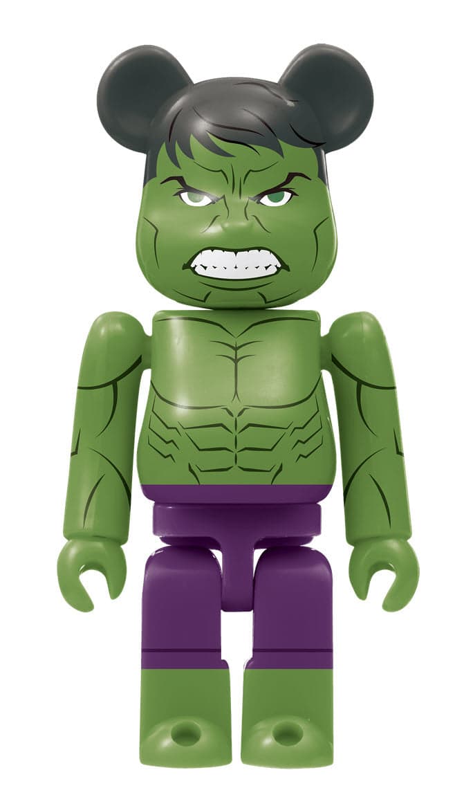 Bearbrick MARVEL Happy Kuji 2021 Hulk #4 100% - 1