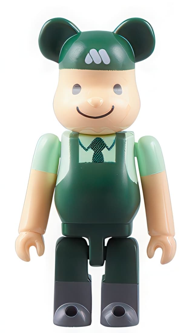 Bearbrick Pepsi Nex Mos Burger Clerk Keychain 50% - 1