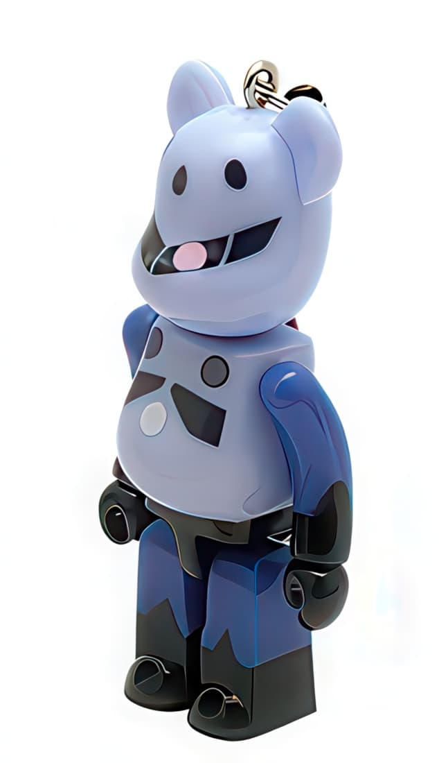 Bearbrick Pepsi NEX Gundam MSM-07 Z'gok Keychain 70% - 1