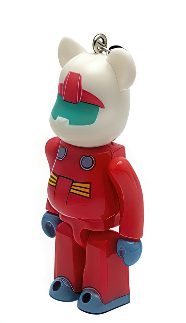 Bearbrick Pepsi NEX Gundam RX-77-2 Guncannon Keychain 70% - 1