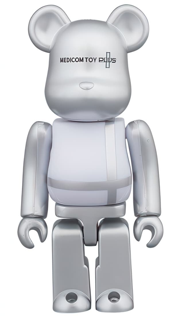 Bearbrick Medicom Toys Plus Silver Commemoration 100% - 1