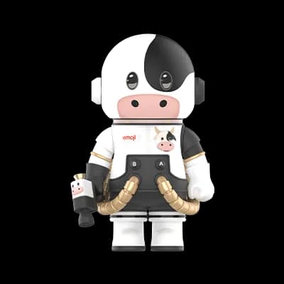 Pop Mart Space Molly Emoji Cow On Me 100% - 1