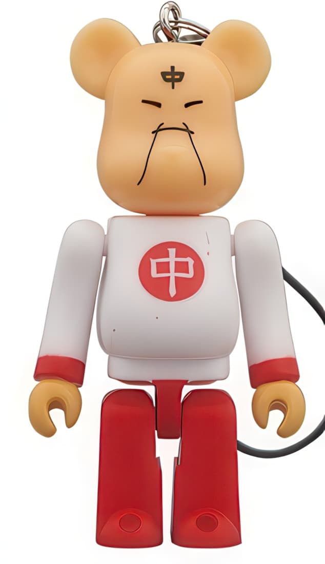 Bearbrick Suntory C.C. Lemon Kinnikuma Ramenman Keychain 70% - 1