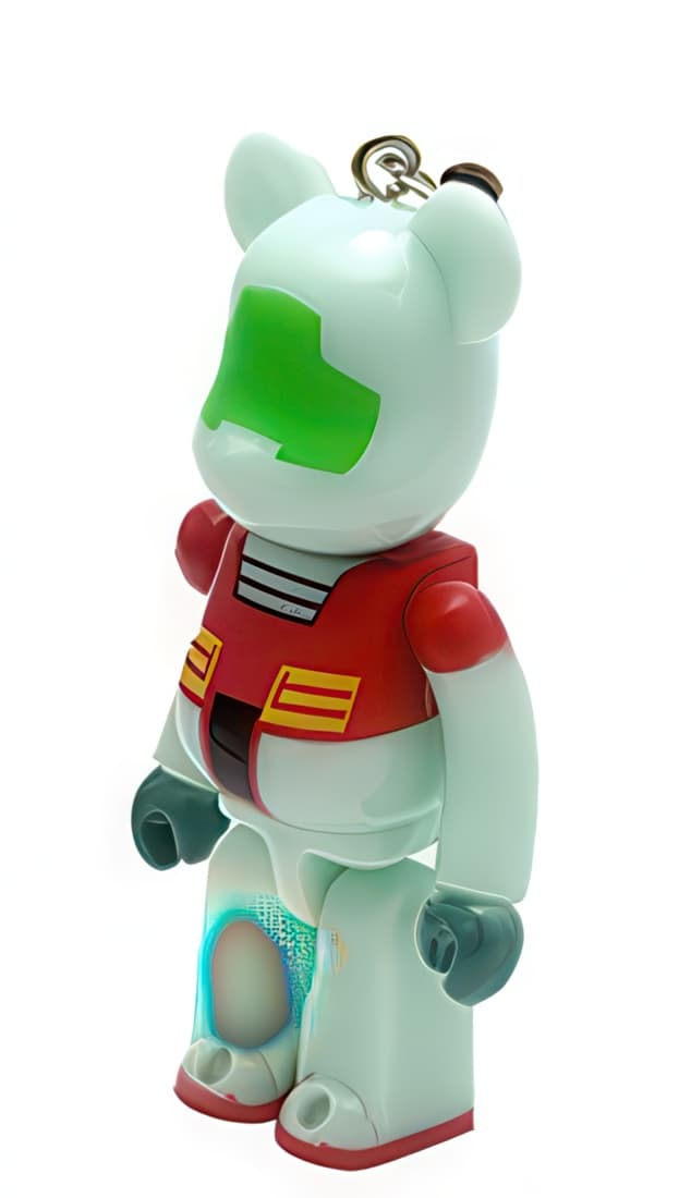 Bearbrick Pepsi NEX Gundam RGM-79 GM Keychain 70% - 1