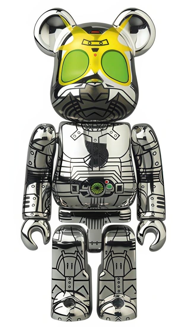 Bearbrick Series 42 Black Shadow Moon Ver. Hajime Sorayama Sorayama 100% - 1