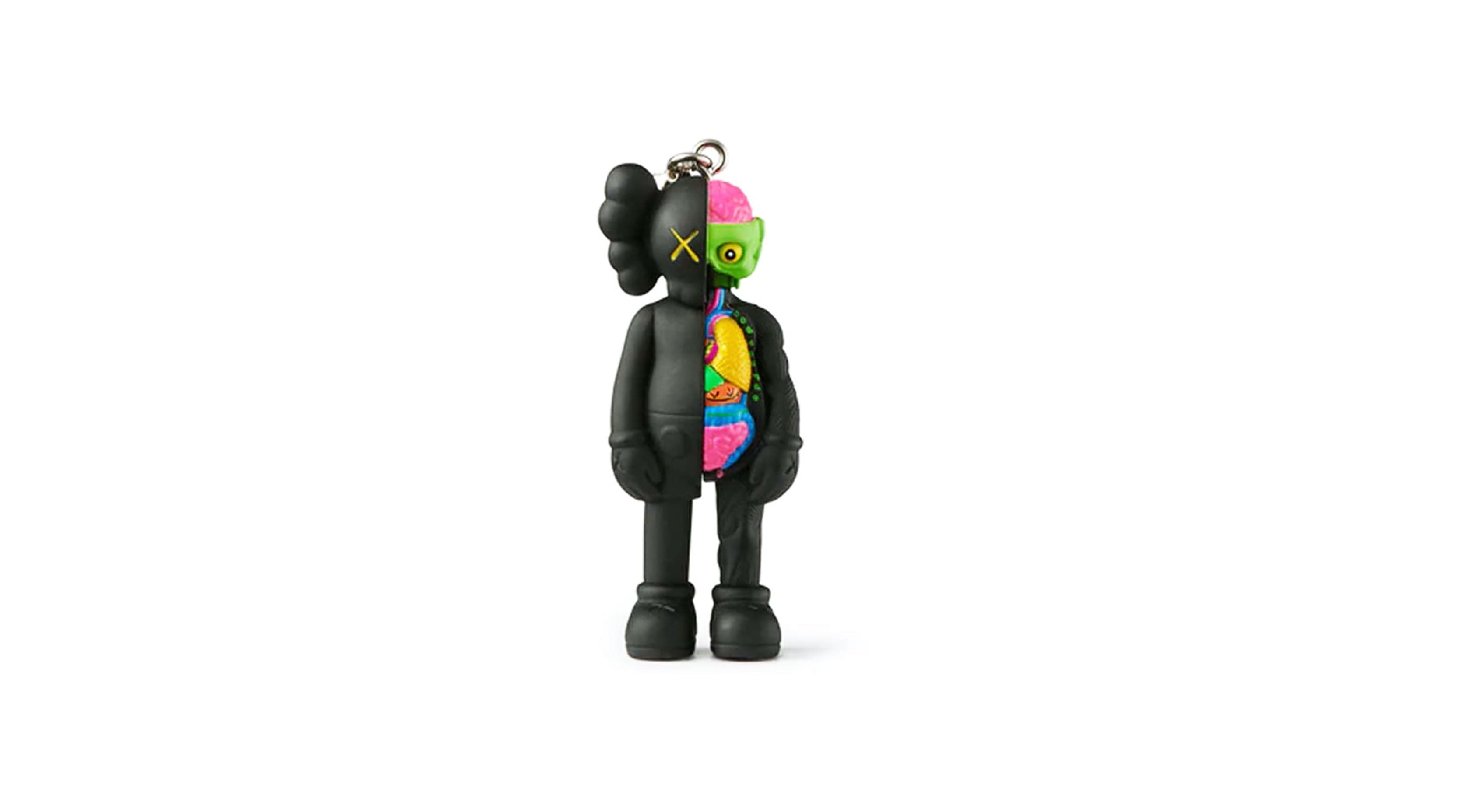 OriginalFake KAWS Flayed Companion Keychain Black 50% - 1