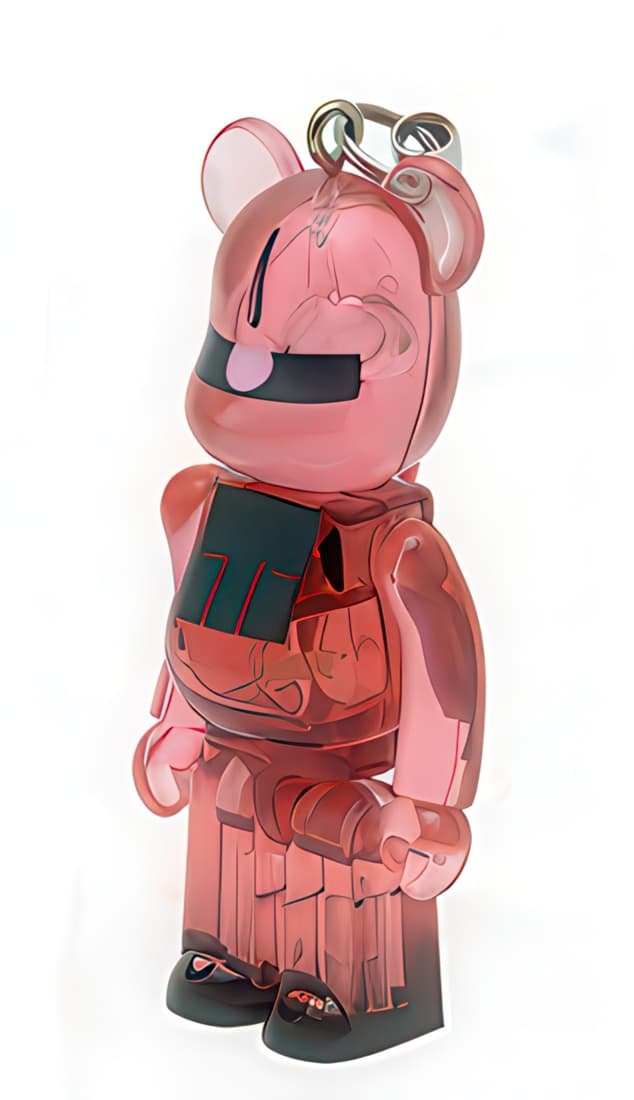 Bearbrick Pepsi NEX Gundam vol. 2 MS-06S Zaku II Keychain 70% - 1