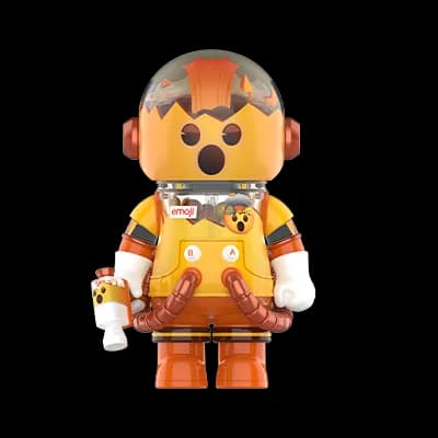 Pop Mart Space Molly Emoji Open Minded Secret 100% - 1