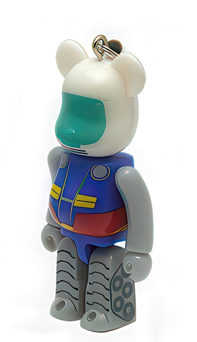 Bearbrick Pepsi NEX Gundam vol. 2 RX-75 Guntank Keychain 70% - 1