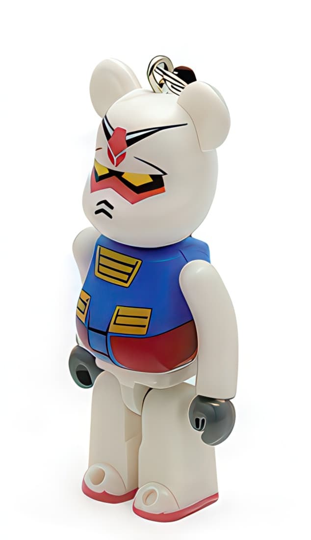 Bearbrick Pepsi NEX Gundam RX-78-2 Keychain 70% - 1
