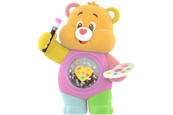 Pop Mart Care Bears Colorful Hugs Work Of Heart Bear Secret - 1