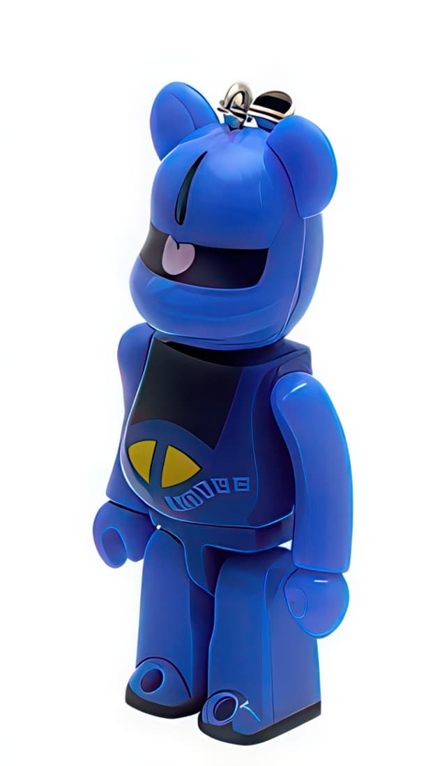 Bearbrick Pepsi NEX Gundam MS-07B Gouf Keychain 70% - 1