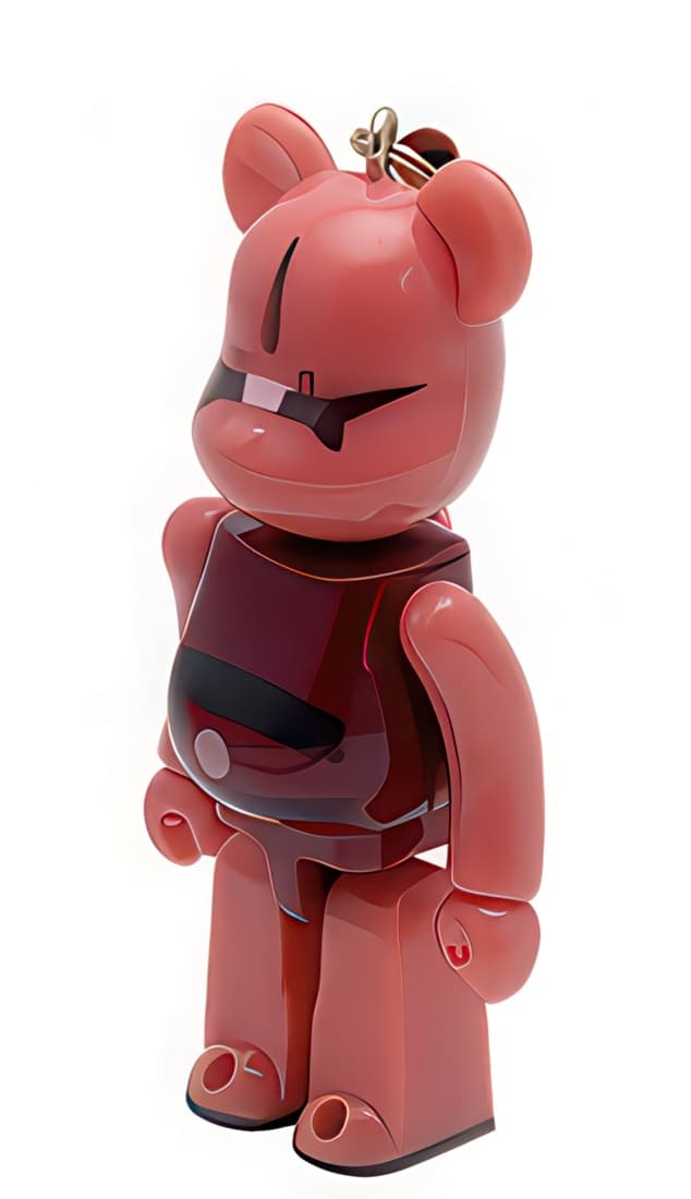 Bearbrick Pepsi NEX Gundam MS-14S Char's Gelgoog Keychain 70% - 1