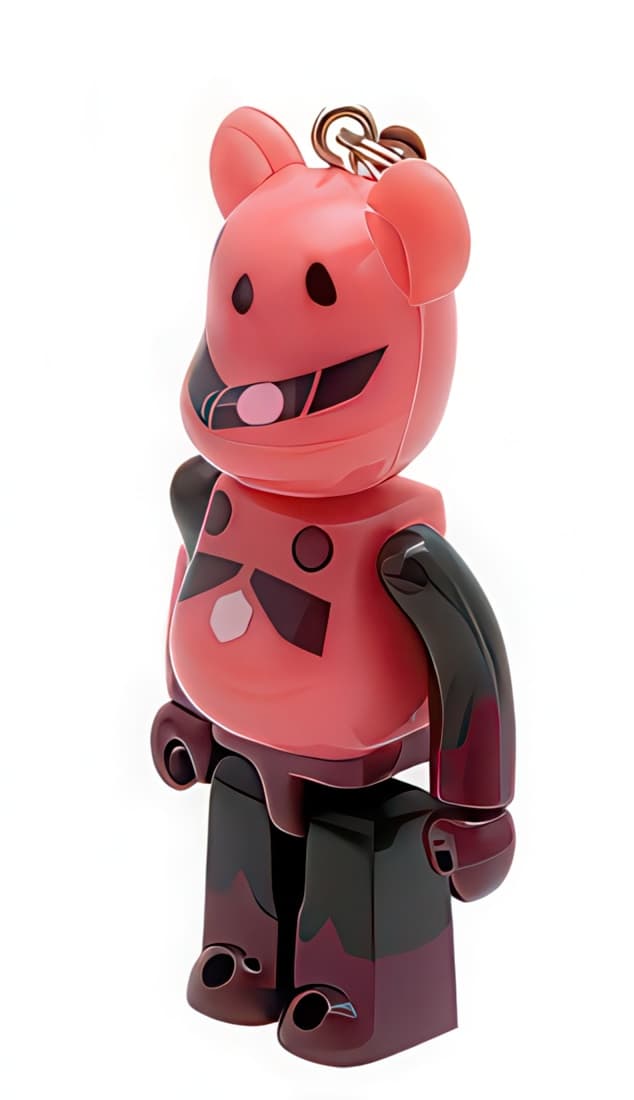 Bearbrick Pepsi NEX Gundam MSM-07S Char's Z'gok Keychain 70% - 1
