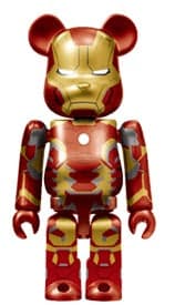 Bearbrick Iron Man Happy Kuji 2024 Iron Man Mark 43 #9 100% - 1