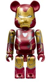 Bearbrick Iron Man Happy Kuji 2024 Iron Man Mark 85 (Battle Damaged Ver.) #16 100% - 1