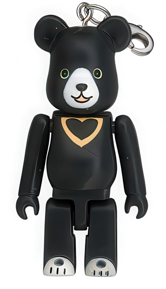 Bearbrick KISS THE EARTH WWF Charity Campaign Malaysian Sun Bear Keychain 50% - 1