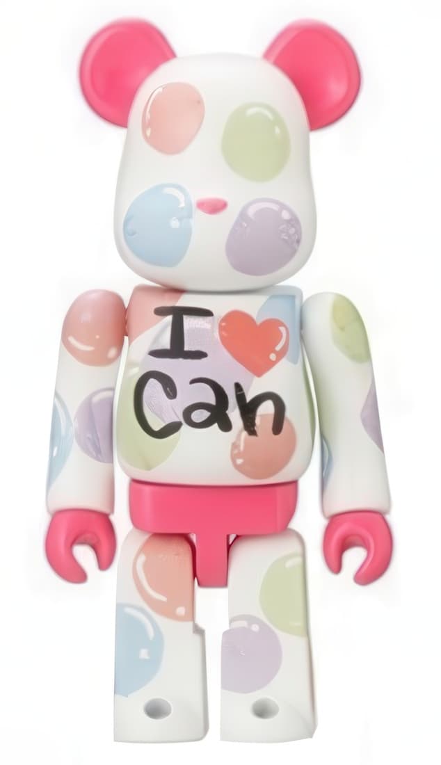 Bearbrick AKB48 Team B Ishida Haruka 7-Eleven Unbreakable Keychain 100% - 1