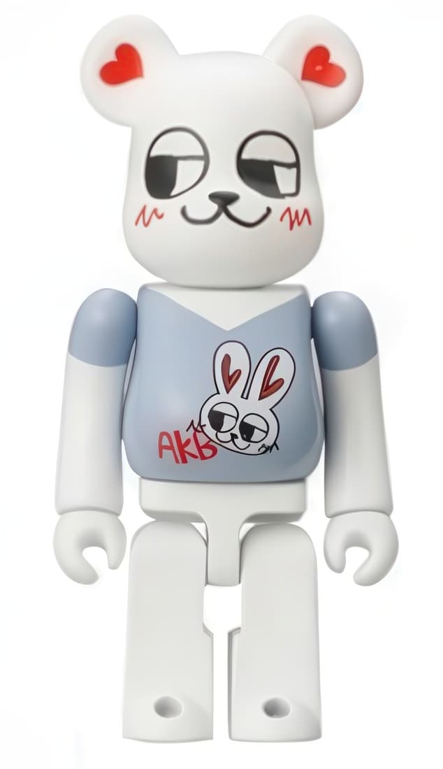 Bearbrick AKB48 Team K Itano Tomomi 7-Eleven Unbreakable Keychain 100% - 1