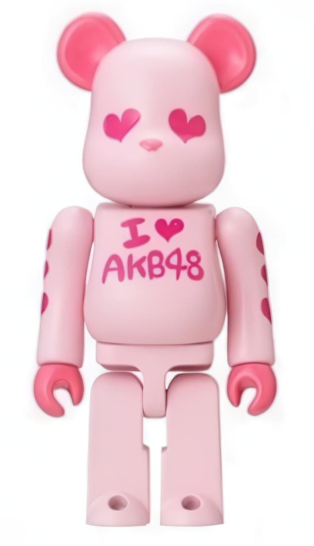 Bearbrick AKB48 Team K Nitou Moeno 7-Eleven Unbreakable Keychain 100% - 1