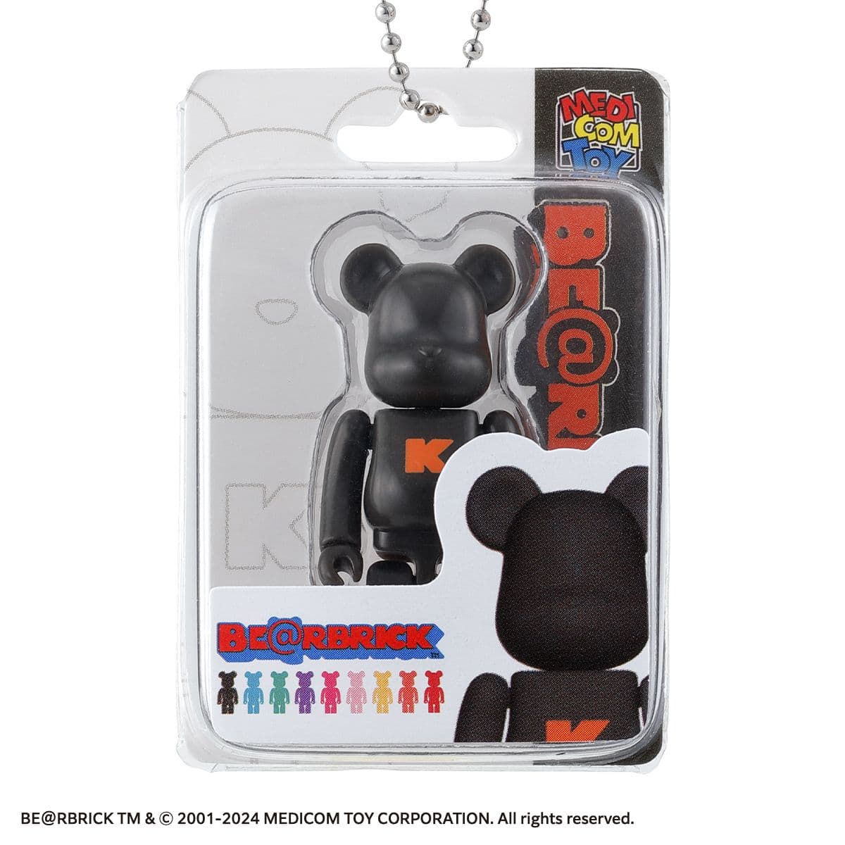 Bearbrick Gashapon Charm Black Letter "k" 50% - 1