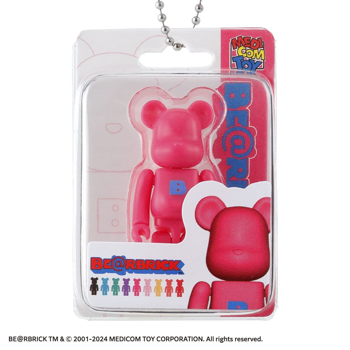 Bearbrick Gashapon Charm Pink Letter "b" 50% - 1