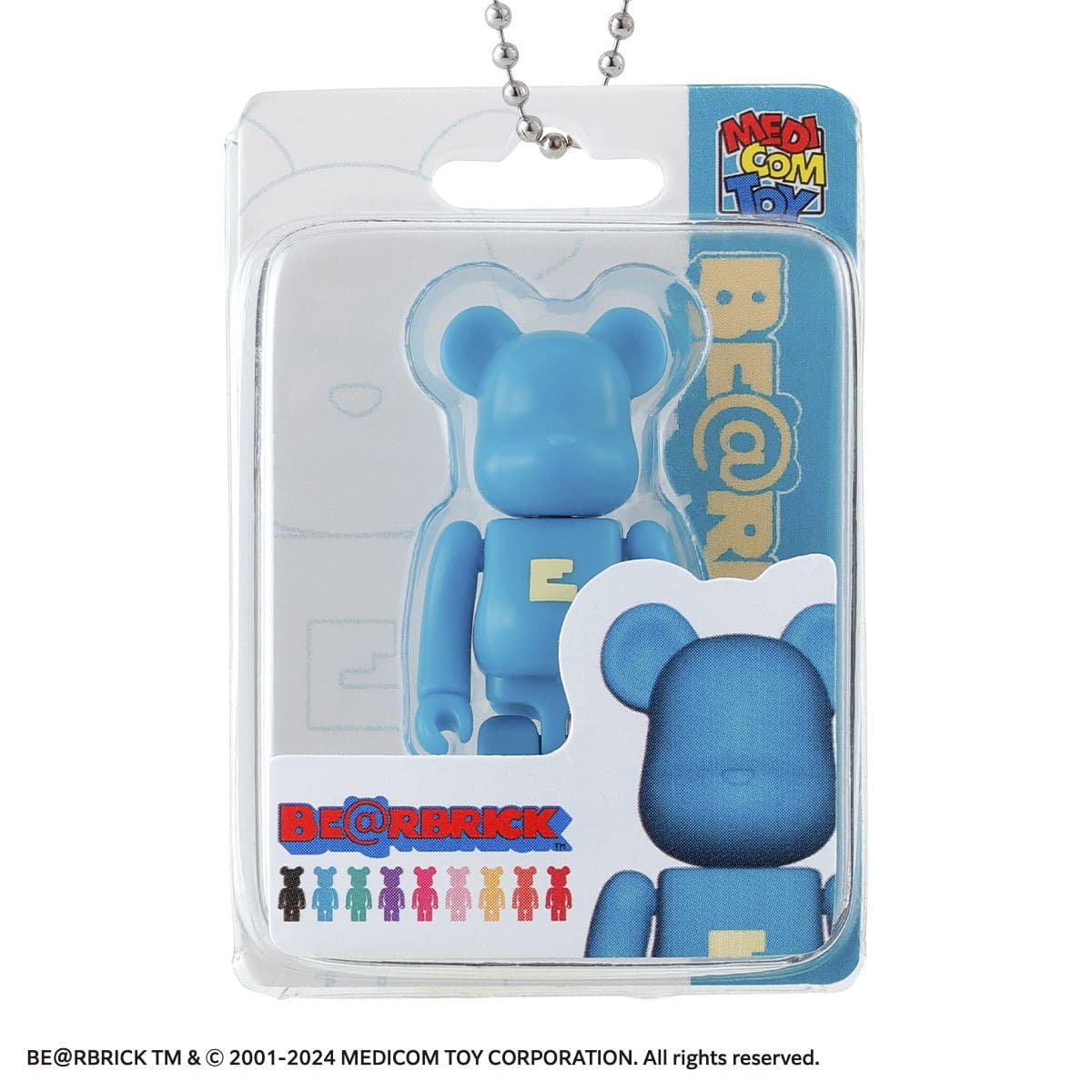 Bearbrick Gashapon Charm Sky Blue Letter "e" 50% - 1